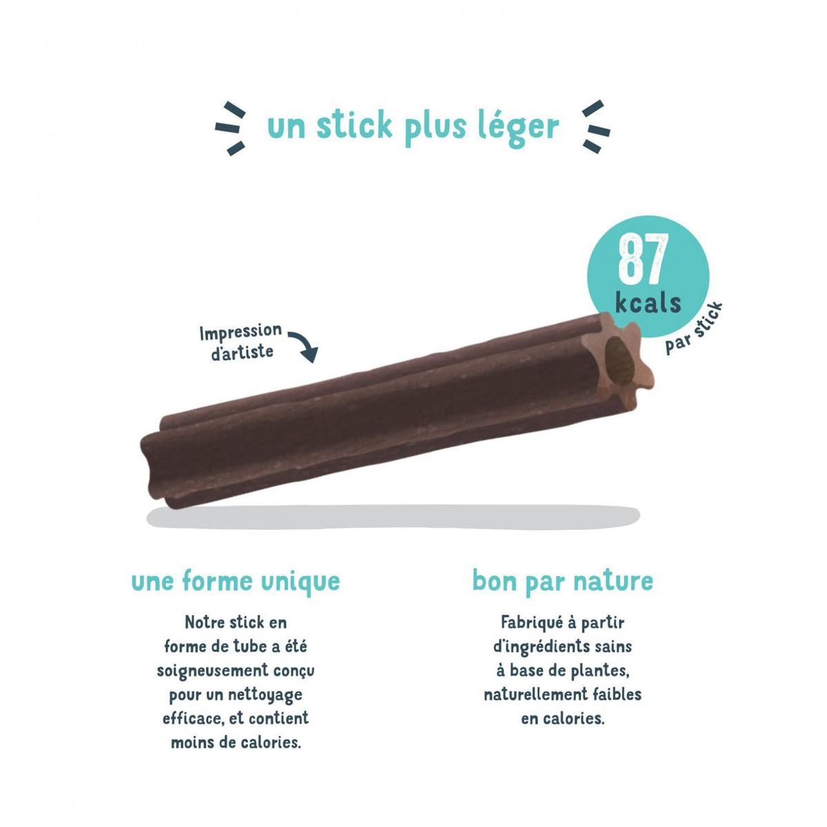 5407007142200 - Edgard Cooper - Stick à mâcher Fraise et Menthe- Friandise Récompense pour Grand Chien Adulte x7
