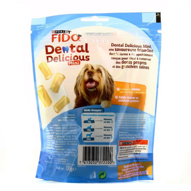 7613032372200 - Purina - Fido - Dental Delicious Mini - Récompense pour chien adulte