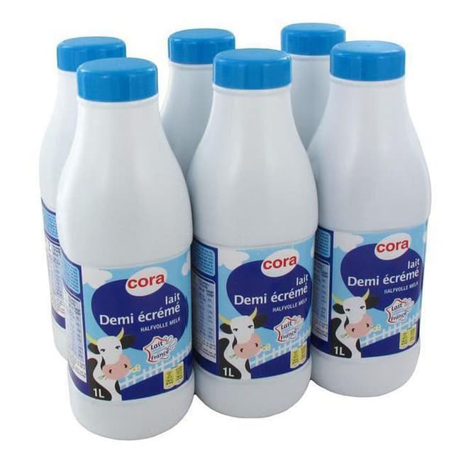 3257980632500 - Cora - Lait 1/2 écrémé UHT
