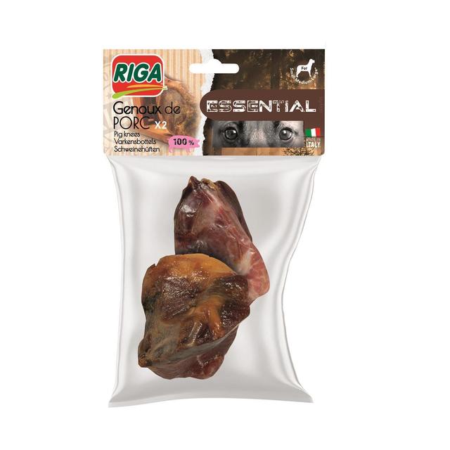 3166780062700 - Riga Essential - 2 Genoux de Porc- Friandise Récompense pour chien