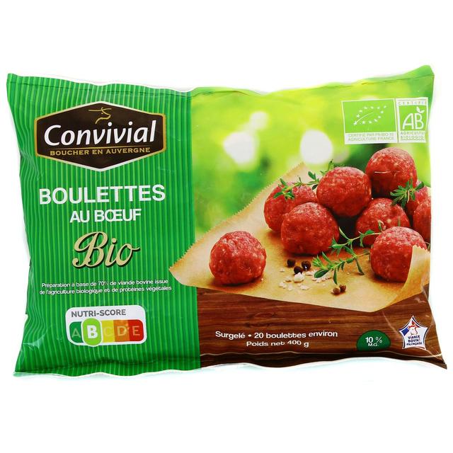 3463490003000 - Convivial - Boulettes au Boeuf Bio 10% MG