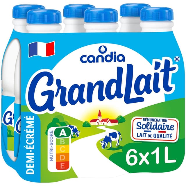 3533631574000 - Candia - Lait 1/2 écrémé