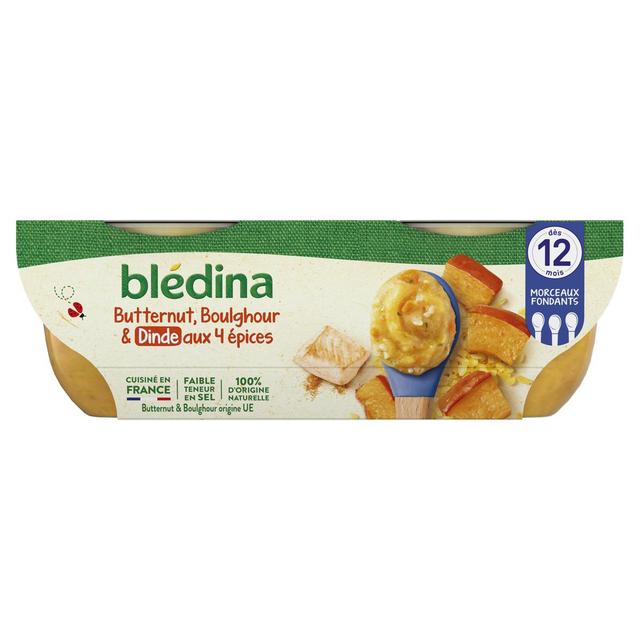 3041091344700 - Blédina - Butternut Boulghour et Dinde aux 4 épices Bol Bébé Dès 12 mois
