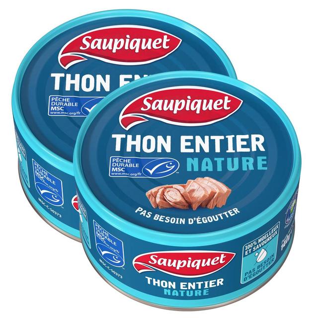 2050000405600 - Saupiquet - Thon entier naturel MSC sans égouttage