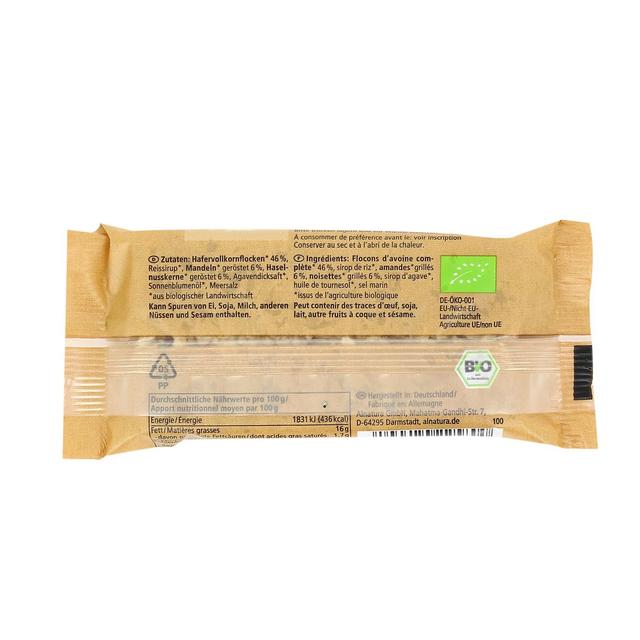 4104420225800 - Alnatura - Barre d'avoine aux amandes et noisettes bio