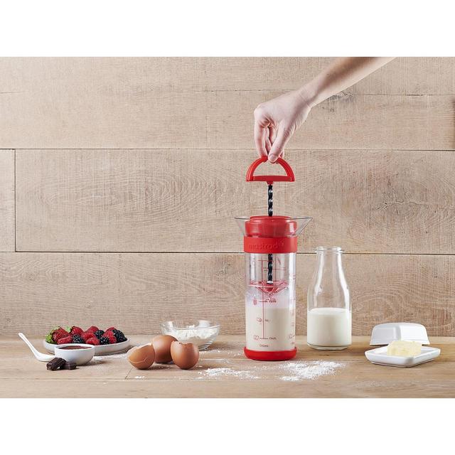 3485990386100 - Mastrad - Shaker à crêpe TWIST'N MIX - Rouge