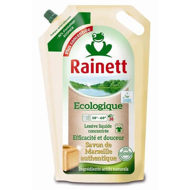 4009175927200 - Rainett - Lessive liquide concentrée Savon de Marseille 30 lavages