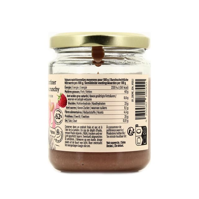 4255582818000 - Koro - Pâte à tartiner protéinée vegan cajou-framboise x Teddy Riner