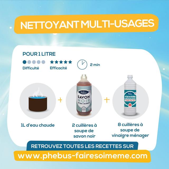 3077319399900 - Phébus - Vinaigre de nettoyage surpuissant 14°