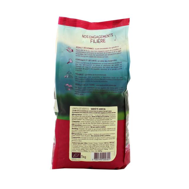 3380390200301 - Priméal - Lentilles Vertes, Bio