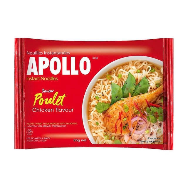 6091091000301 - Apollo - Nouilles asiaitques instantanées saveur poulet en sachet