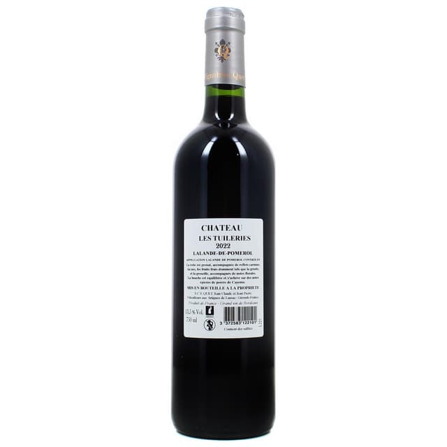 3372583122101 - Lalande de Pomerol AOP - Château les Tuileries