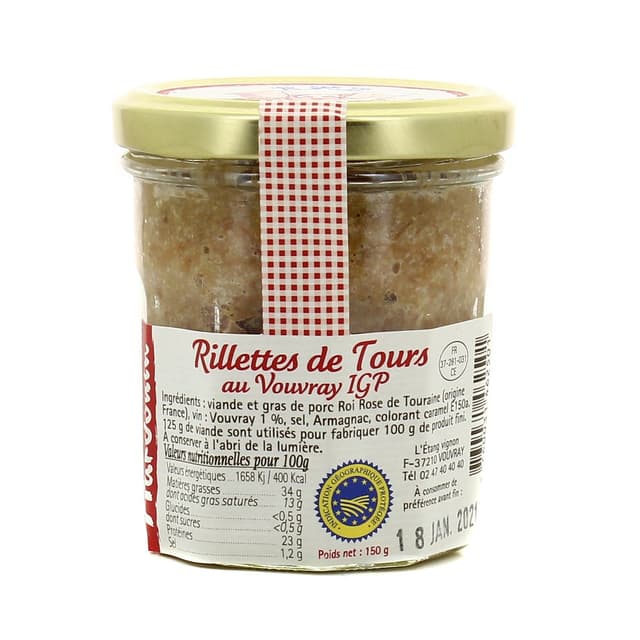 3760031462501 - Charcuterie Hardouin - Rillettes de Tours au Vouvray IGP