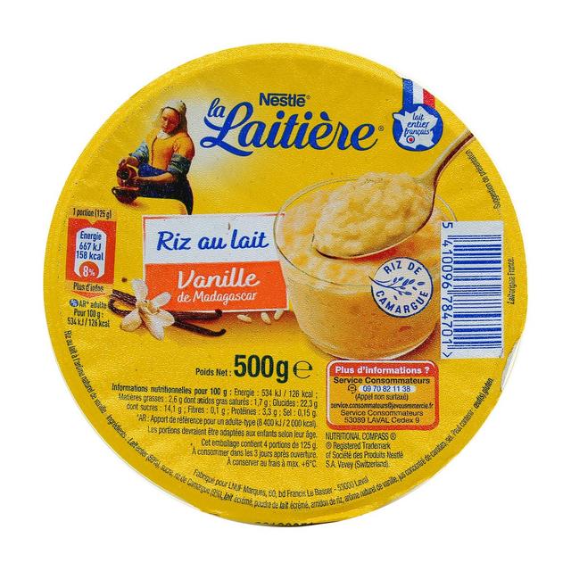 5410096784701 - La laitière - Riz au lait vanille