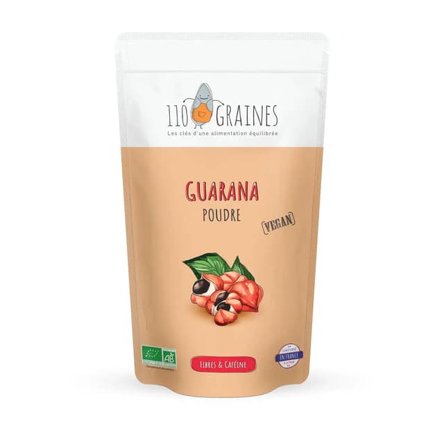 3770012915001 - 110 Graines - Guarana en Poudre Bio - Complément Alimentaire
