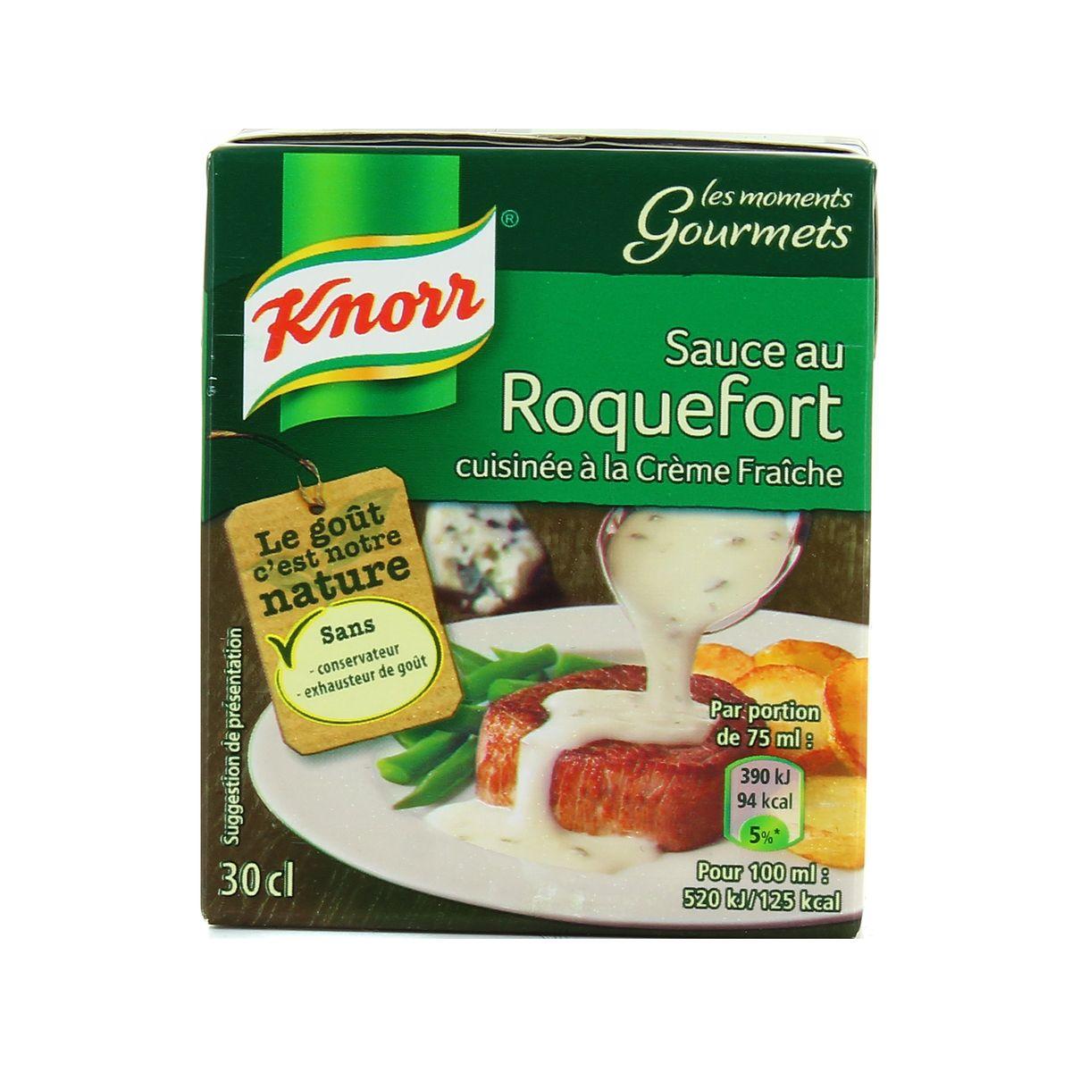 8722700245001 - Knorr - Sauce au Roquefort cuisinée à la crème fraîche