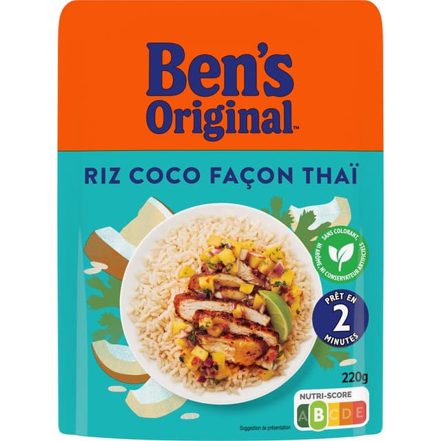 5010034015401 - Ben's Original - Riz Micro-Onde Express Crème de Coco Façon Thaï
