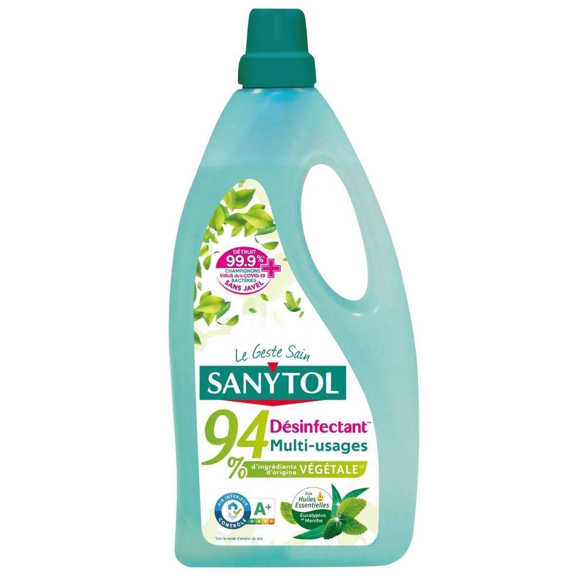 3045206316101 - Sanytol - Nettoyant Désinfectant Sols & Surfaces Protection - Eucalyptus 