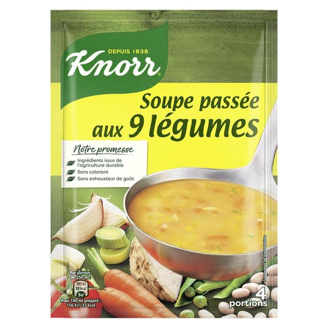 3011360006301 - Knorr - Soupe passée aux 9 Légumes déshydratée 