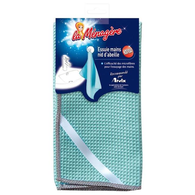 3061053907101 - Ménatex - Essuie mains microfibre nid d'abeille 