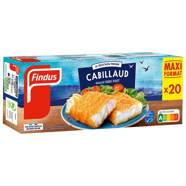 3599740007501 - Findus - Tranches panées de cabillaud