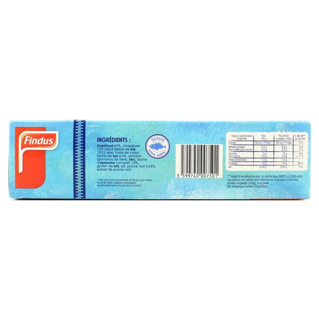 3599740007501 - Findus - Tranches panées de cabillaud