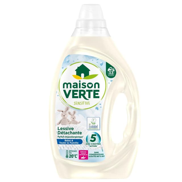3178041368001 - Maison Verte - Lessive liquide famille bébé détachant