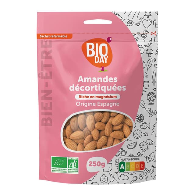 3760099538101 - Bioday - Amandes décortiquées bio