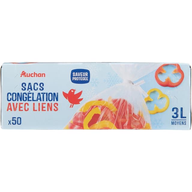 3596710540402 - Auchan - Sac de congélation lien 3L