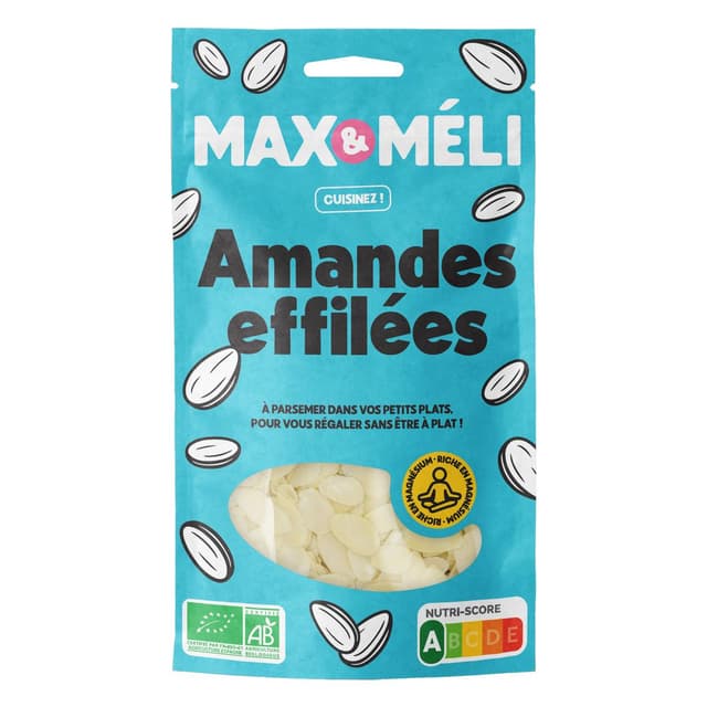 3760099530402 - Max et Méli - Amandes bio effilées Espagne 