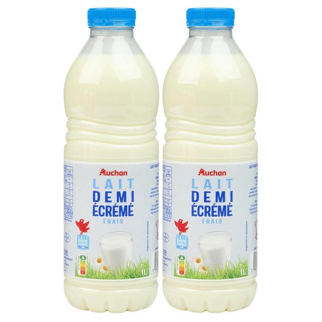 2050000410802 - Auchan - Lait demi-écrémé frais