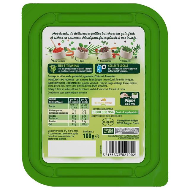 3175333021002 - Apérivrais - Fromages saveurs provencales