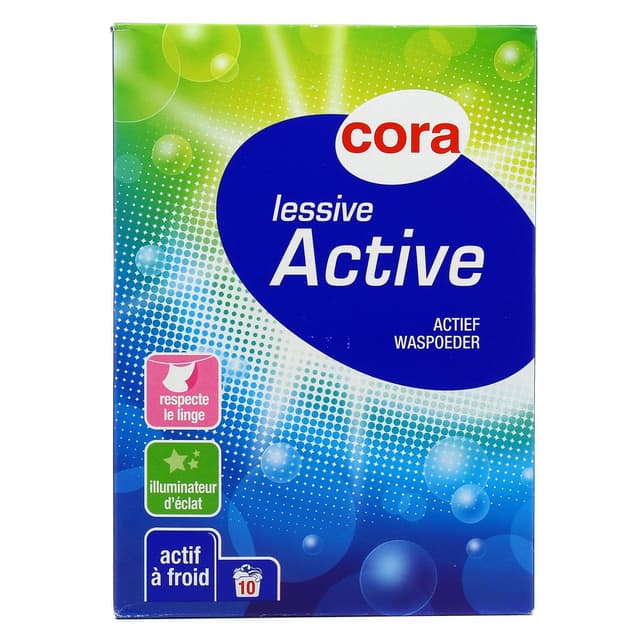 3257985491102 - Cora - Lessive poudre active 10 lavages