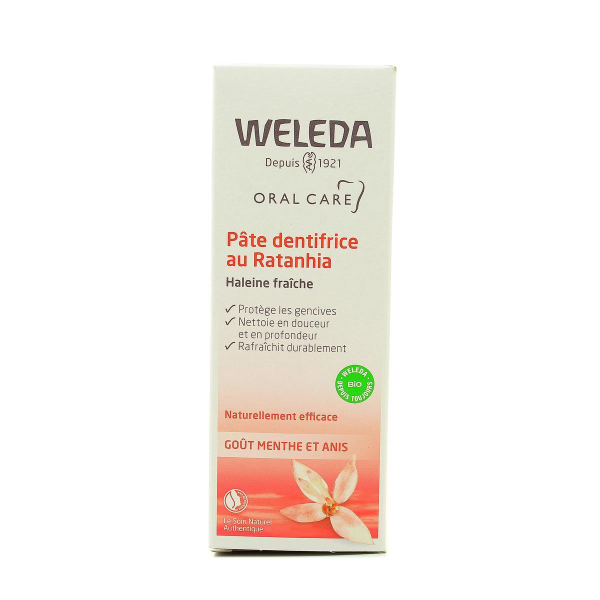 3596206181102 - Weleda - Dentifrice au ratanhia Cosmétique naturelle