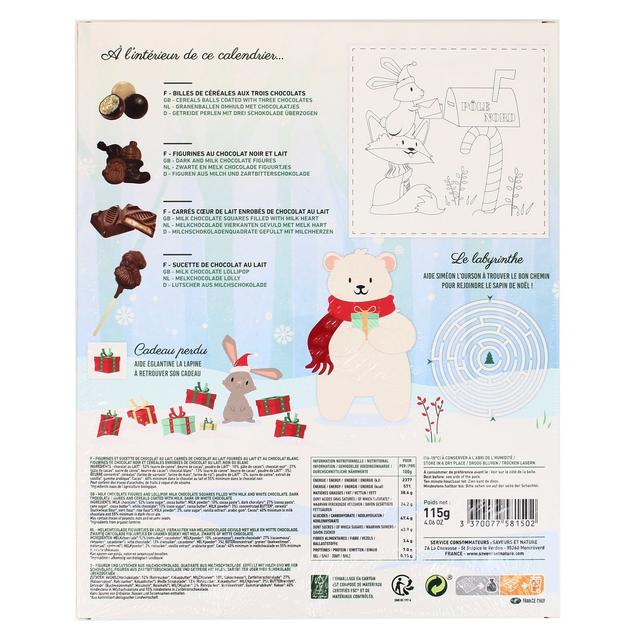 3760077184290 - Saveurs & Nature - Calendrier de l'avent Choco bio