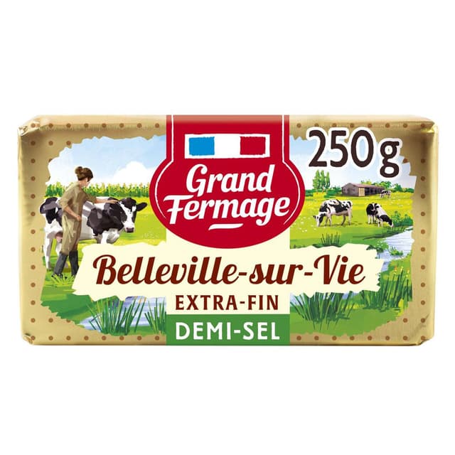 3354599572002 - Grand Fermage - Beurre de Belleville-sur-Vie extra-fin demi-sel