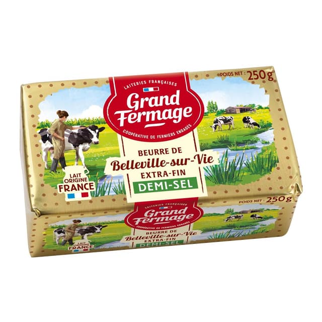3354599572002 - Grand Fermage - Beurre de Belleville-sur-Vie extra-fin demi-sel