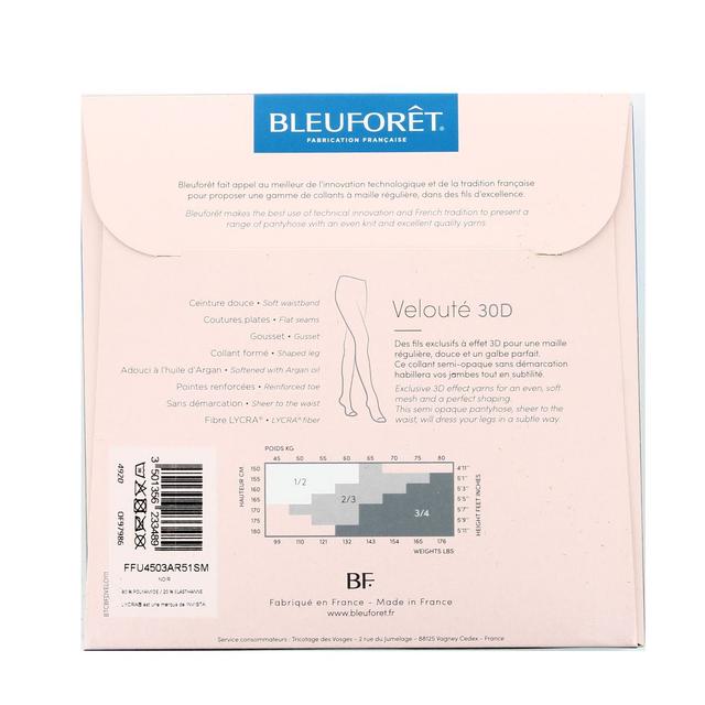3501356233502 - Bleuforêt - Collant semi opaque Noir 30D