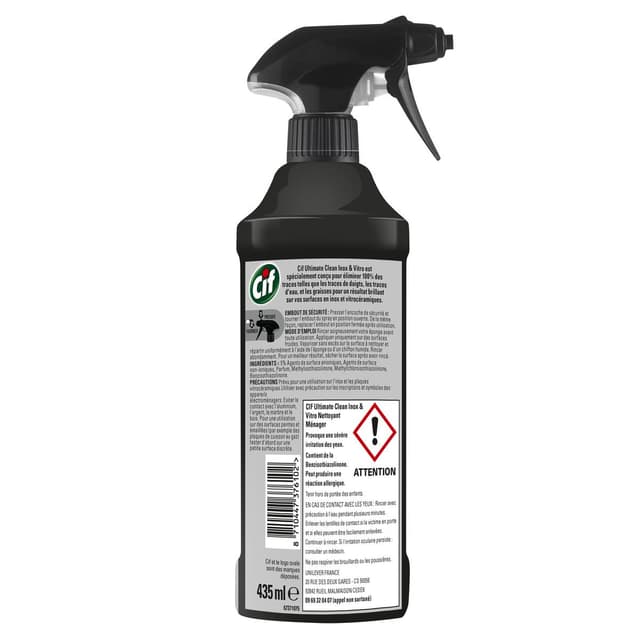 8710447376102 - Cif - Pistolet nettoyant inox et vitro ultimate clean