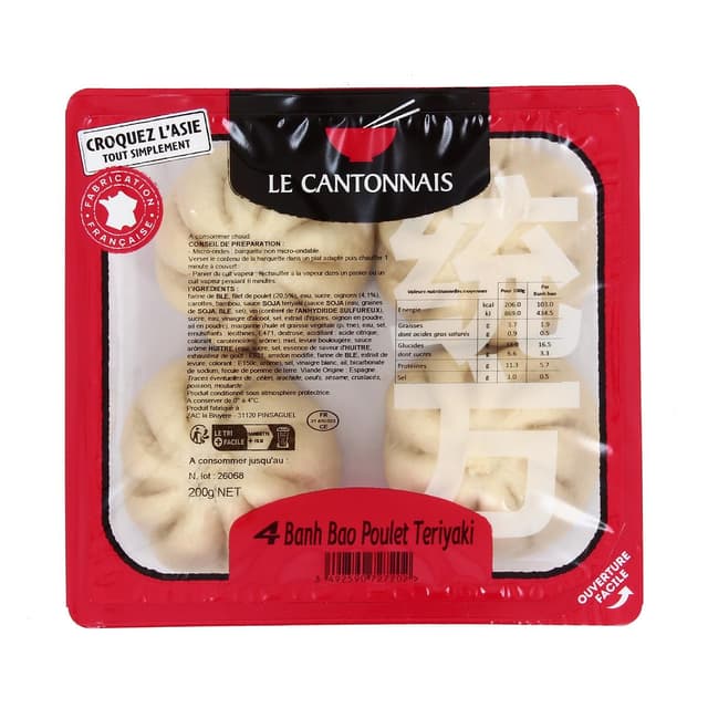 3492590727202 - Le Cantonnais - Banh bao de Poulet Teriyaki