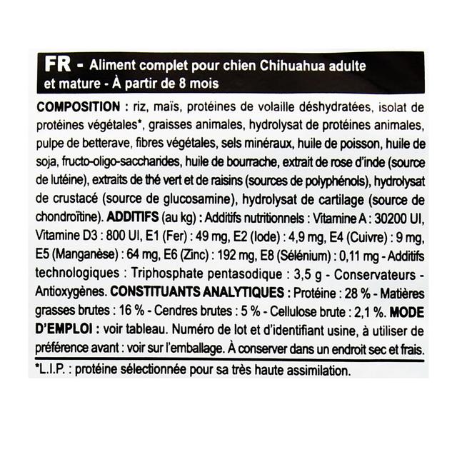3182550728102 - Royal Canin - Croquettes sur mesure Haute Appétence pour Chien Chihuahua Adulte
