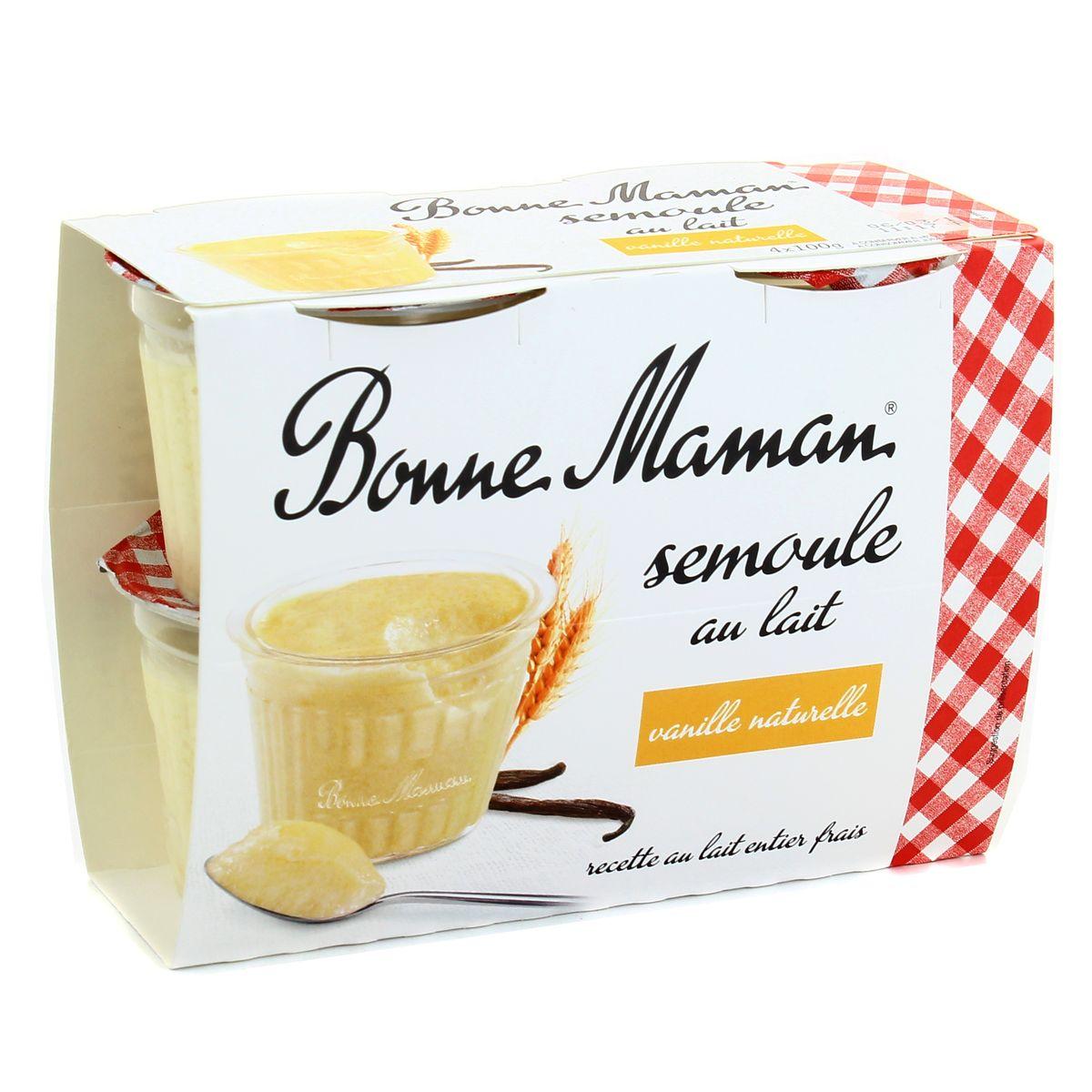 Bonne Maman - Semoule au lait à la vanille