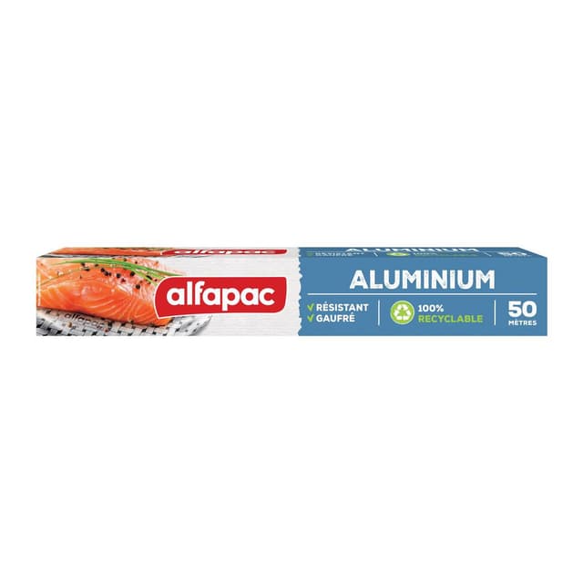3232763510503 - Alfapac - Papier aluminium gaufré et résistant 