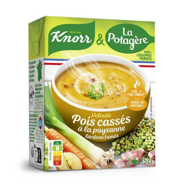 3274935000603 - Knorr & La Potagère - Soupe Velouté aux Pois Cassés à la Paysanne Lardons Fumés