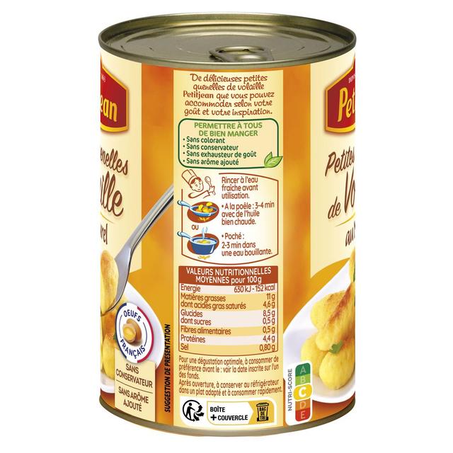 3038353910803 - Petitjean - Petites Quenelles de Volaille au naturel