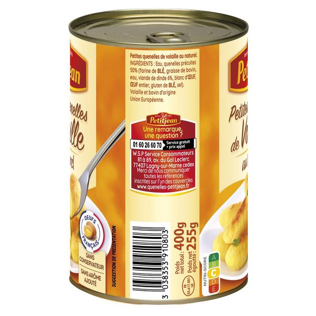 3038353910803 - Petitjean - Petites Quenelles de Volaille au naturel