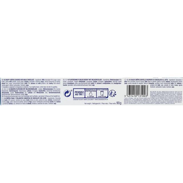 3431410131003 - Gavottes - Biscuits crêpe dentelle chocolat lait