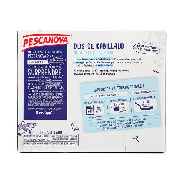 3567891101003 - Pescanova - Dos de Cabillaud sans peau, sans arête