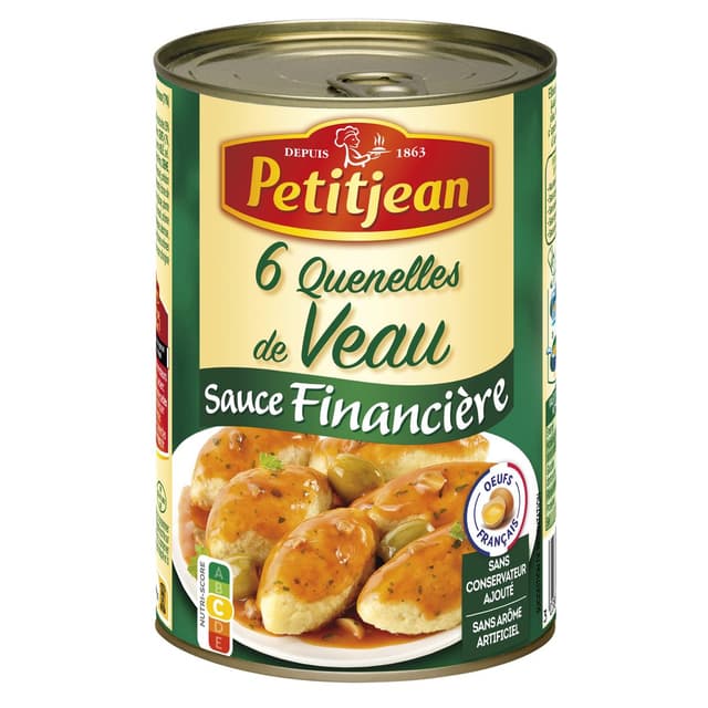 3038353912203 - Petitjean - 6 Quenelles de Veau Sauce Financière 