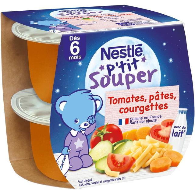 7613035832503 - Nestlé - P'tit Souper - Tomates Pâtes Courgettes Bol Bébé Dès 6 mois